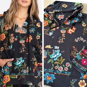 Johnny Was Ardell Pullover Hoodie Oversized Womens Small